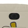 Electric Massage Chair Cream Faux Leather