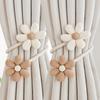 2PCS Cute Curtain Buckle INS Style Curtain Clip Curtain Ring Flower Curtain Tieback  Home Decor