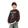 Fairy Tale Memory Boys' Fleece Sweatshirt – 2025 Autumn/Winter, Round Neck, Korean Style, for Middle & Big Boys.