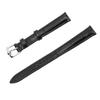 Кожаный ремешок для часов, водонепроницаемый, с тиснением под крокодила, черного цвета, кожаный браслет для замены часов 12x10