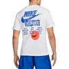 Nike Спортивная одежда Global Tour, футболка с вышитым логотипом в рубчик и круглым вырезом, с короткими рукавами, мужские топы, белые DR1210-100
