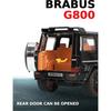 Масштаб 1/32 Brabus G800, литая под давлением модель автомобиля, игрушечный автомобиль с откатным механизмом, звуком и светом для детей, коллекция подарков для мальчиков и девочек