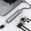 USB C Hub WALNEW Адаптер-конвертор USB Hub 4K Выход 100 Вт PD Порт для зарядки Концентратор Устройство чтения карт SD Адаптер-конвертор USB C HDMI Совместим с MacBook