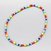BONBEAU Rainbow Delica Beads Bracelet Rainbow Color Delica Beads Layered Bracelet
