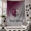 Custom Tapestry Wall Hanging, Burnley Football Personalized Name Text Home Wall Decor