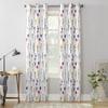 Watercolor Flower Leaf Window Curtains for Living Room Bedroom Luxury Modern Kitchen Curtains Fabric Drapes