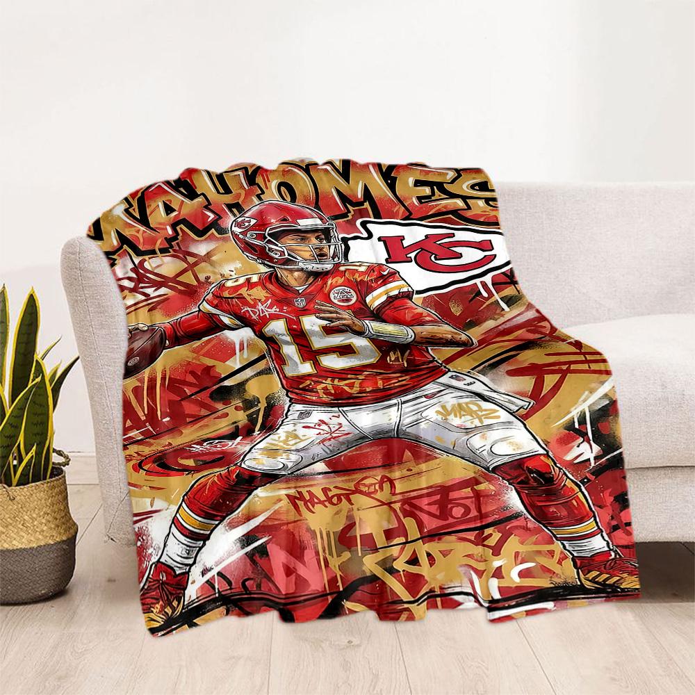 Patrick Mahomes5 Blankets are suitable for living rooms,making them an ideal choice for outdoor travel and gifts.