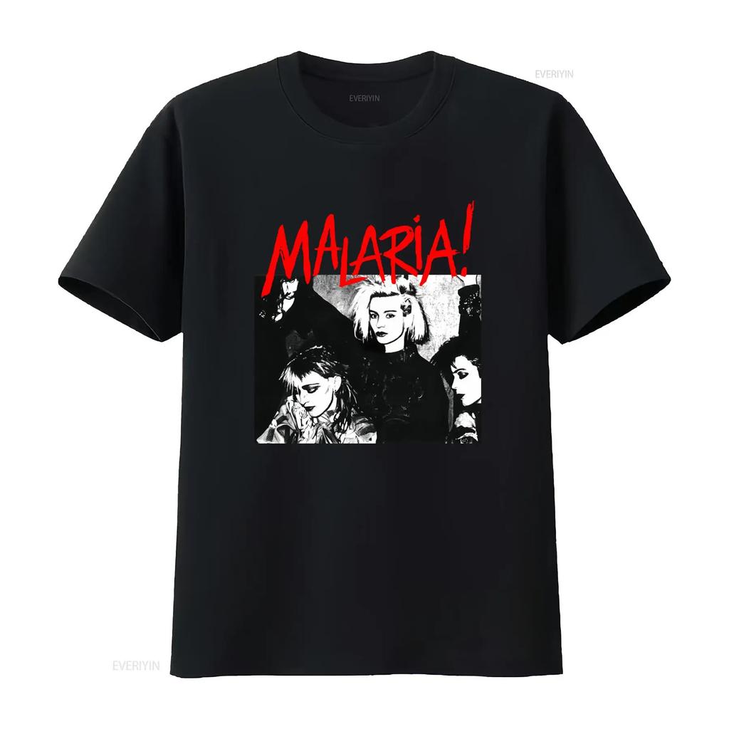 Malaria Retro Punk Band T shirt for Men and Women Vintage High quality Print Unique Design vint
