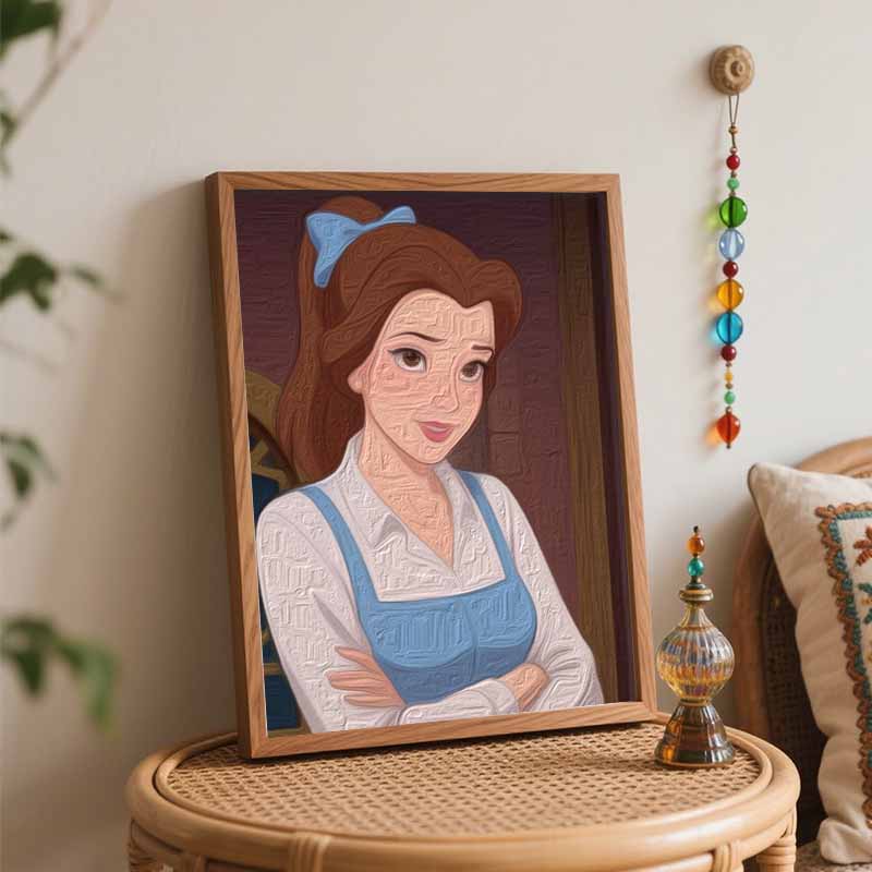 Disney Набор для рисования по номерам Belle, холст с рисунком по номерам, DIY картина, декор для дома, Диснеевская принцесса, масляная живопись, настенное искусство, подарок в спальню, стена