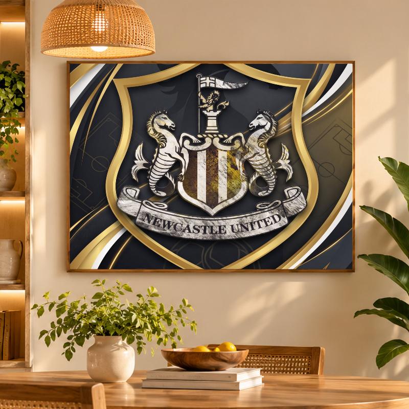 5D Diamond Painting Newcastle United Football DIY Full Drill Diamond Art Kit Home Decoration