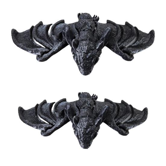 Halloween Bat Straw Cover Cap Reusable Straws Topper Festive Atmosphere Straws 10/12mm Diameter Straws