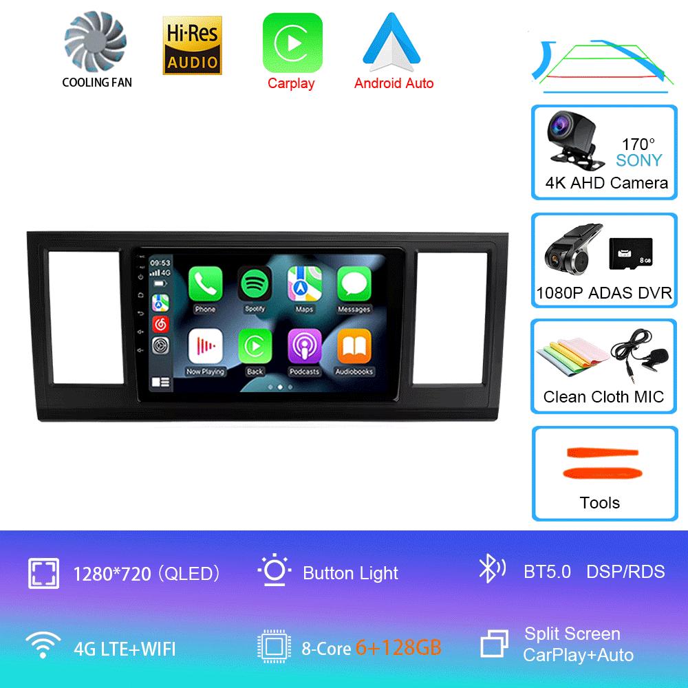 Car Radio Android 14 Carplay Auto Multimedia Player For Volkswagen Caravelle 6 T6.1 T6 2015-2020 Autoradio Stereo 2din Head Unit
