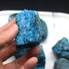Collection Natural Apatite Blue Gemstone Mineral Specimens Rock Gift Decorate