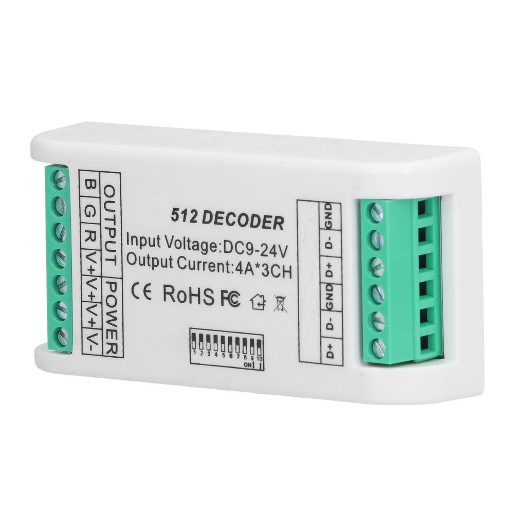 Plastic Material RGB Controller 9‑24V DC LED Strip Controller LED Decoder Controller LED Module