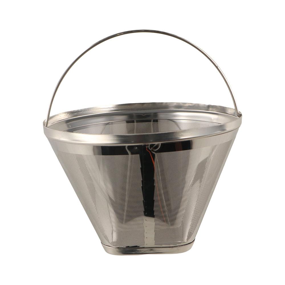 304 Stainless Steel Drip Coffee Machine Filter with Foldable Handle Tea Strainer Cafe
