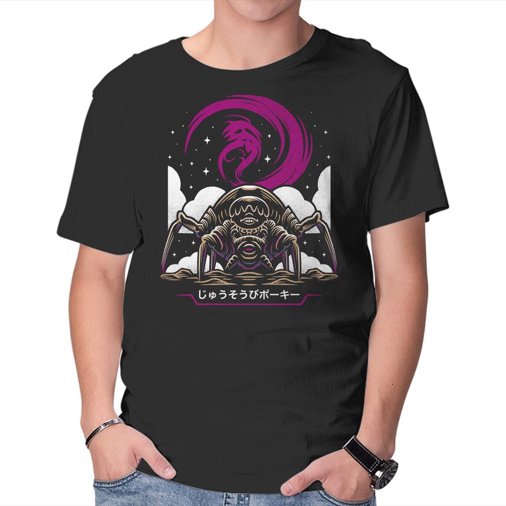 Unisex Crew Neck T-Shirt Armed Spider Graphic Short Sleeve Casual Tee