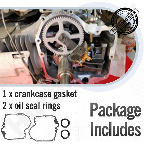 Huthbrother 2* Pack 697110 Crankcase Gasket & 795387 2* pack Oil Seal Compatible With BS