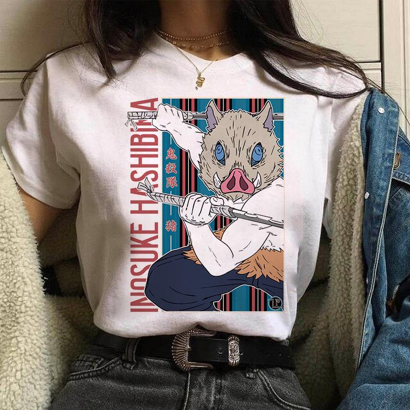 Nezuko Demon Slayer Anime T Shirt Comics Japanese Graphic Printed Cartoon Streetwear Top Oversized Tee Female/Man T-Shirt