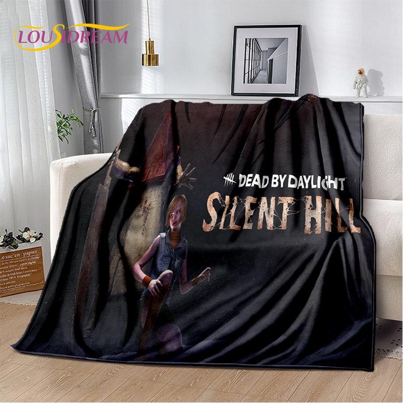 Мягкое плюшевое одеяло с фильмами ужасов Silent Hill, фланелевое одеяло для гостиной, спальни, кровати, дивана, чехол для пикника