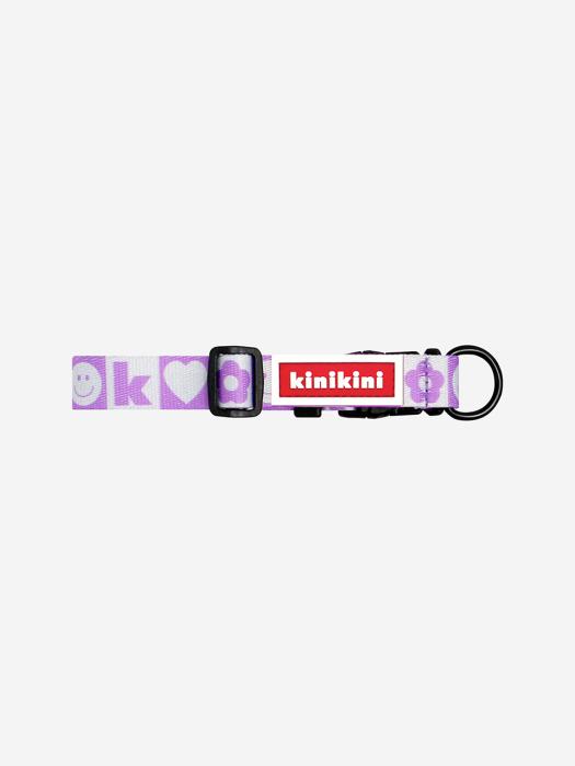 KINIKINI KINI SMILE CHECK COLLAR_PURPLE (Поводок)