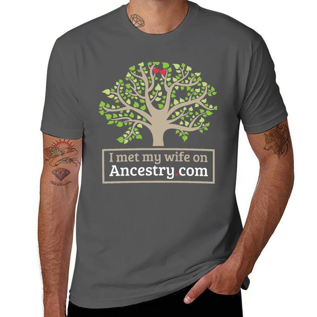 I Met My Wife On Ancestry Tshirt All Weather Casual Short Sleeve Tshirt