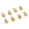 8Pcs 1/24 RC Hex Nut Brass Wear Resistant RC Wheel Lock Nut Replacement for Axial SCX24 8mm /