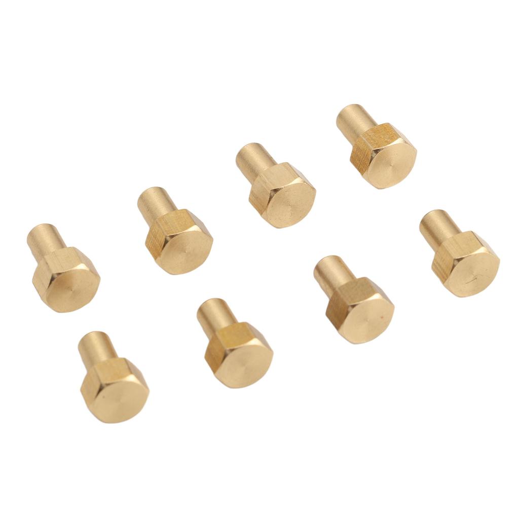 8Pcs 1/24 RC Hex Nut Brass Wear Resistant RC Wheel Lock Nut Replacement for Axial SCX24 8mm /