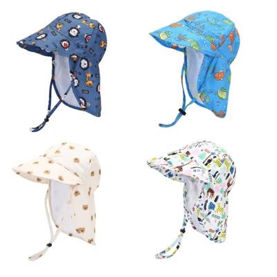 Cartoon Shawl Sun Hat Breathable Girls Hat New Fisherman Cap Children