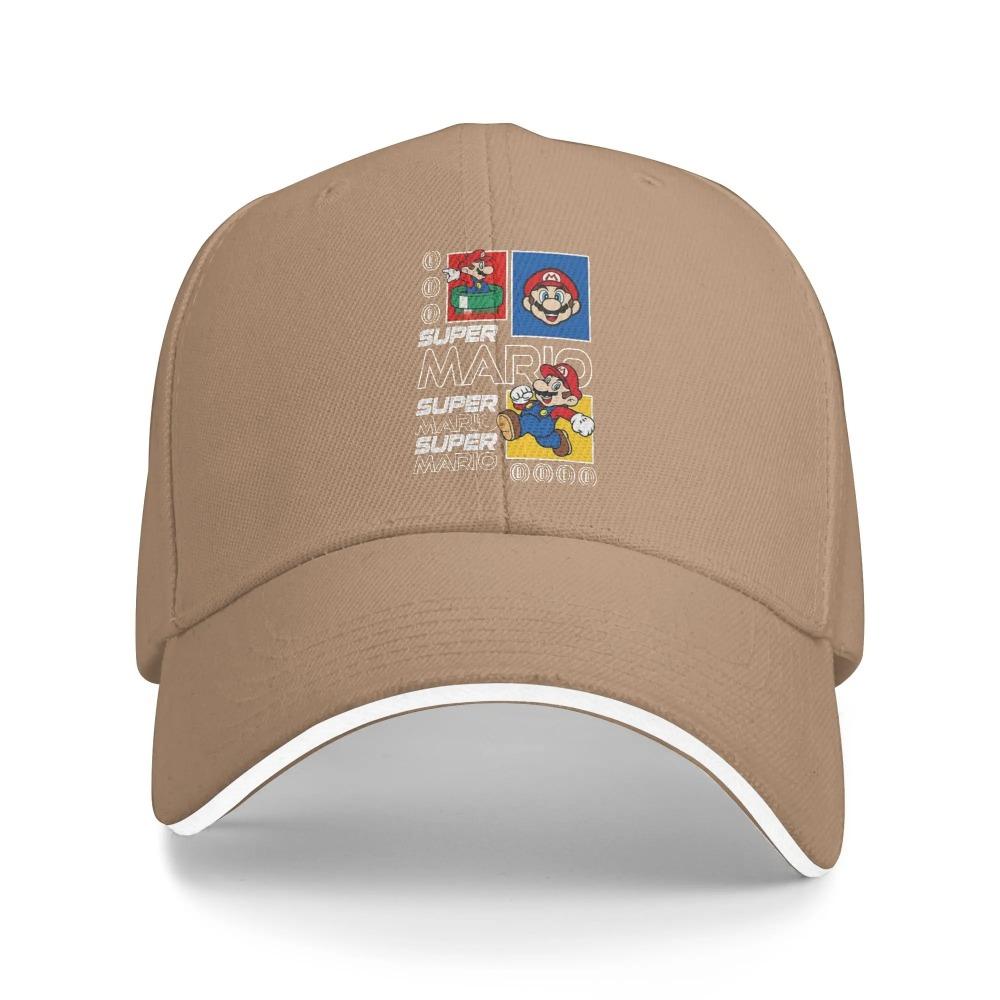 Super Marios Coins Baseball Caps Hip Hop Sandwich Hat Unisex Style Adjustable Headwear Outdoor