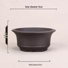 Zisha Ceramic Succulent Bonsai Pot - Acorus Calamus Flower Vase for Office Desk Decor