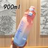 Студенческая бутылка для воды для фитнеса, большая емкость, градиентные цвета, для путешествий и спортзала