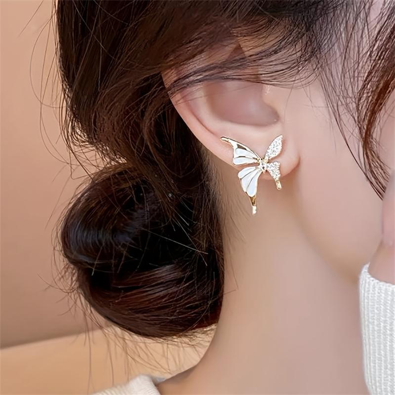 Fashion Butterfly Ear Stud Earrings for Women Girl Gift Jewelry Wholesale