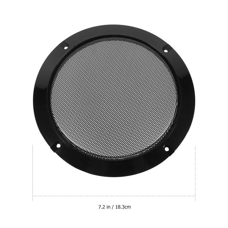 2Pcs Metal Speaker Protector Cover Heavy Duty Cold Rolled Steel Case for DIY Car Audio Subwoofer Decorative Circle