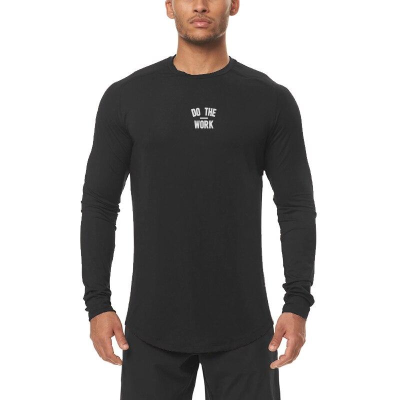 Muscleguys Удобная мужская футболка с длинными рукавами для тренировок и бега, приятный для кожи мужской спортивный топ для фитнеса и фитнеса