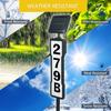 360-Degree Solar Address Sign Auto Illuminates LED House Number Sign  Night Lighting