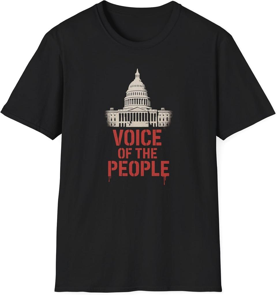 Defende Your City DC, Voice of The People –T-Shirt with Capitol Building | for Activists & Rallies