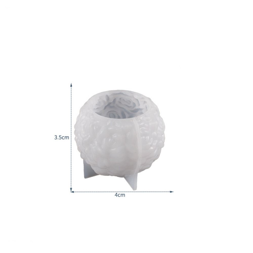 MIT силиконовая форма для свечей 3D роза форма DIY цветок шар форма для изготовления свечей