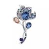 Temperament Calla Lily Brooch High-End Feminine Delicate Crystal Corsage Niche Design Sense Pin Trendy Suit Accessories