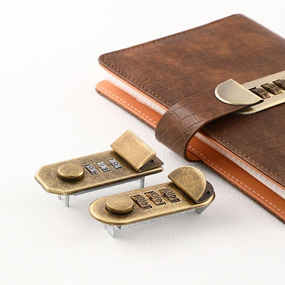 Водонепроницаемый блокнот с кодовым замком, прочная фурнитура, многоразовый замок для портфеля, экономичный сплав, механизм «сделай сам», механический замок