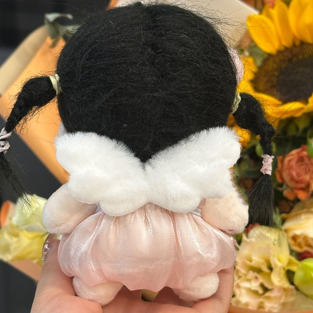 Love Hairclip 10cm Cotton Doll Clothes with Wing Doll Dress Up Set Children's Gift