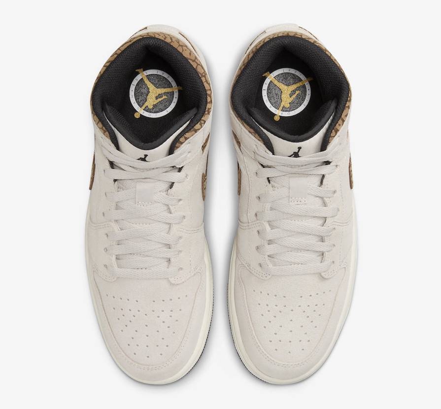DZ4129-102 Nike Air Jordan 1 Mid SE Коричневый Слон (Мужской)