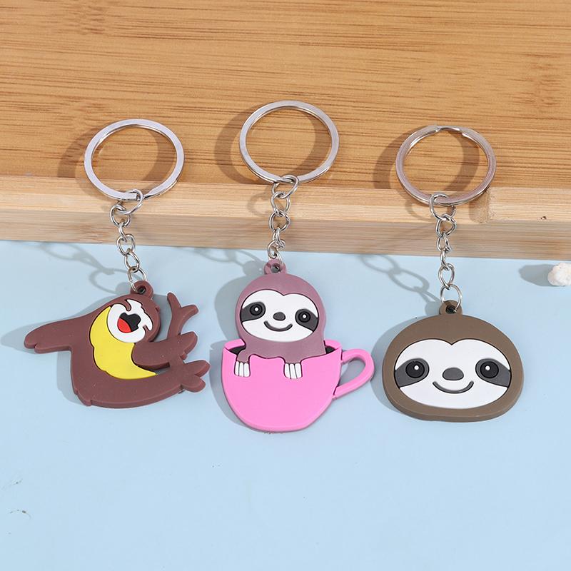 Брелок-подвеска «Сделай сам» из ПВХ «Ленивый», держатель для ключей, подарочная сумка для украшений, телефон, декор