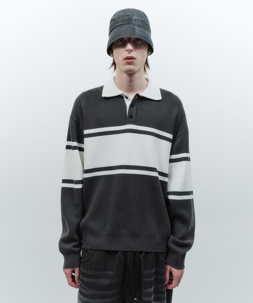 INSILENCE Rugby Knit Dark Grey