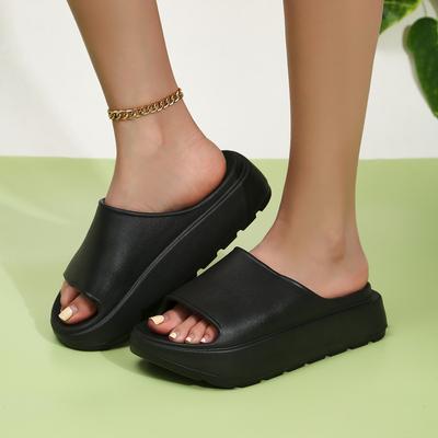 2024 Высококачественные тапочки из ЭВА с мягкой толстой подошвой, женские летние тапочки 2024 года, скользящие домашние сандалии, женская пляжная обувь для отдыха на природе