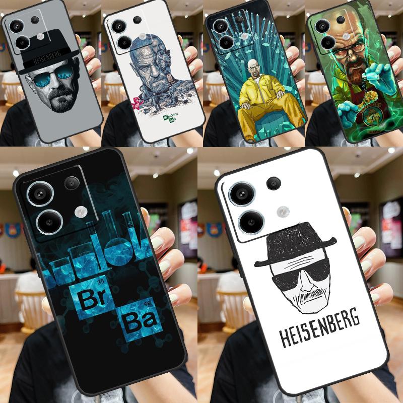 Heisenberg Breaking Bad Cover For Xiaomi Redmi Note 13 Pro 12 11 9 10 Pro 9S 10S 11S 12S Redmi 12 10C 12C 13C Case