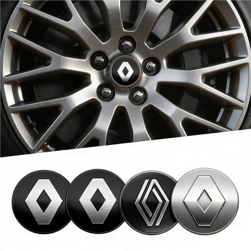 Car Logo Wheel Center Hub Decal Sticker Decorative Accessories For Renault Fluence Captur Megane Clio Kadjar Talisman Arka