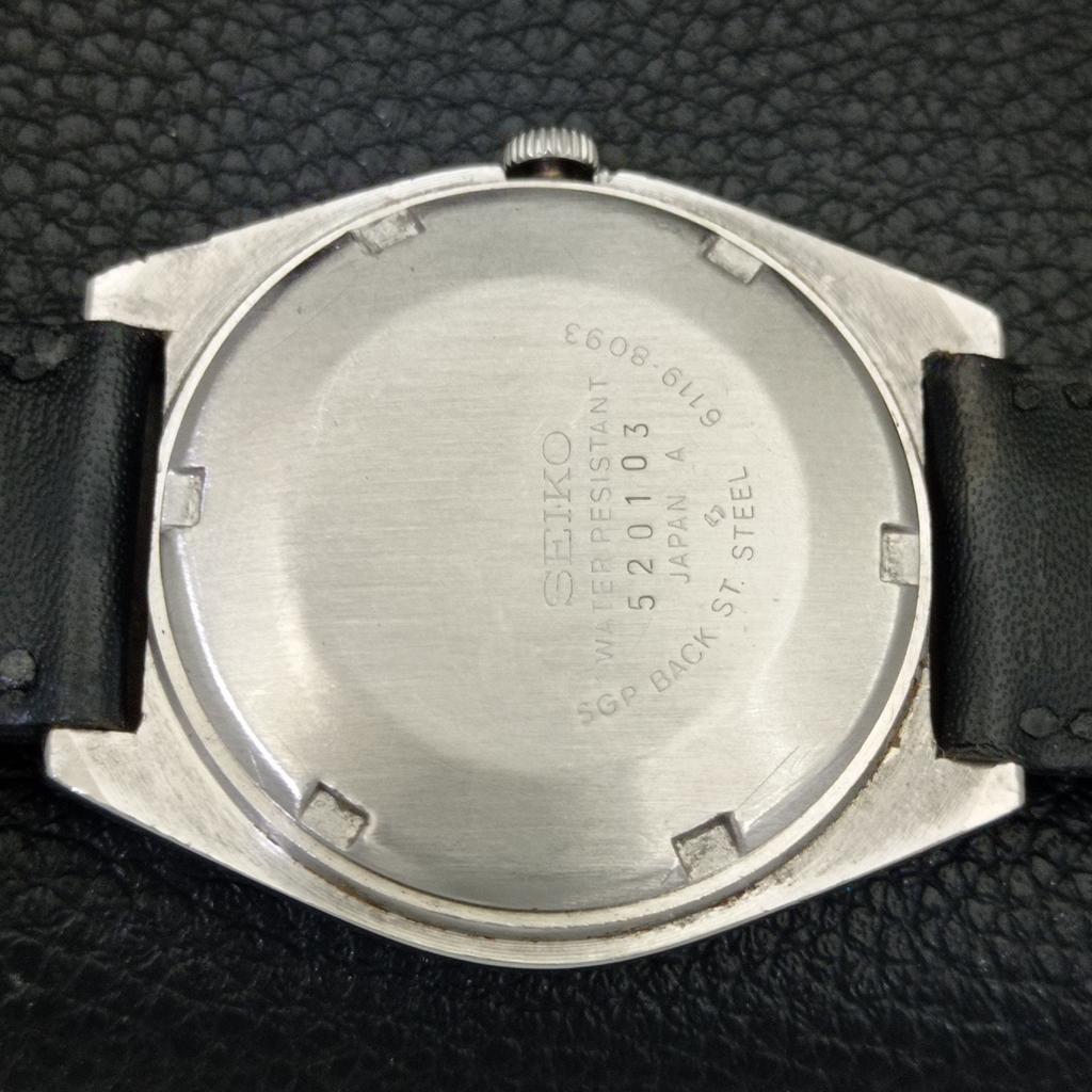 ЯПОНИЯ 6309A ВИНТАЖНЫЕ МУЖСКИЕ АВТОМАТИЧЕСКИЕ ЧАСЫ SEIKO 5 С ЖЕЛТЫМ ЦВЕТОМ ЦИФЕРБЛАТА a702739-1