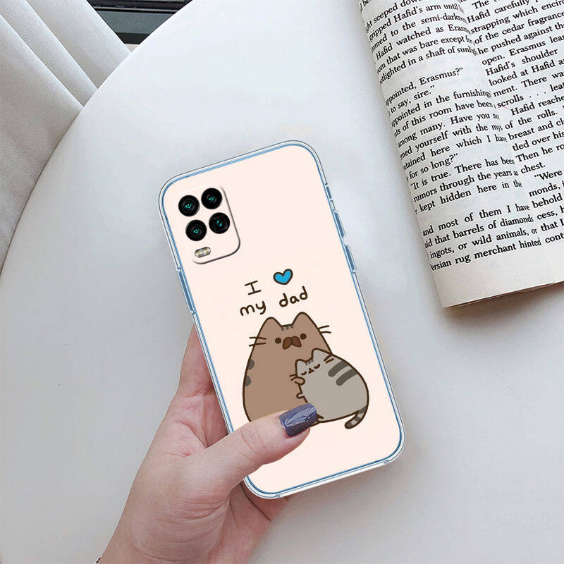 MH129 Чехол-котик Pusheens для Motorola E7 G6 G7 G8 G9 Plus Power Play G10 G20 G04 E30 E40 E22 E20 E13 E15 G22 G23 G05 G75 G35 G55