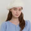 PINK PINEAPPLE SOFT SNOWFLAKE BERET_IVORY