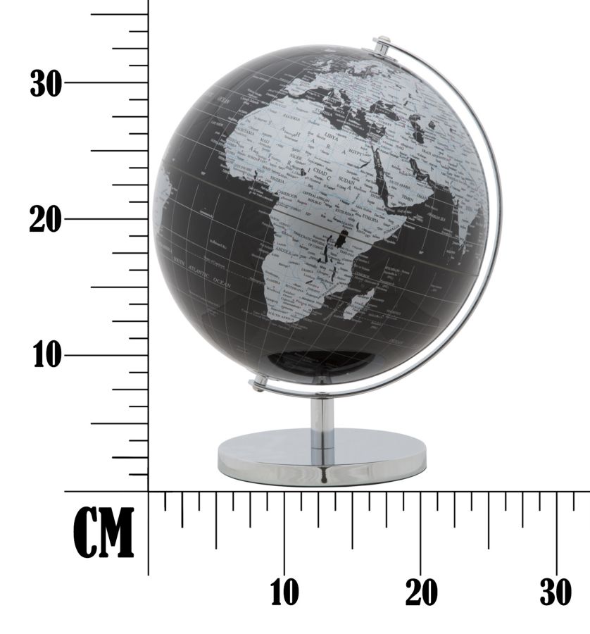 Глобус черный см Ø 25X34